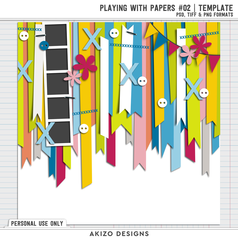 Playing With Papers 02 | Template (Freebie)
