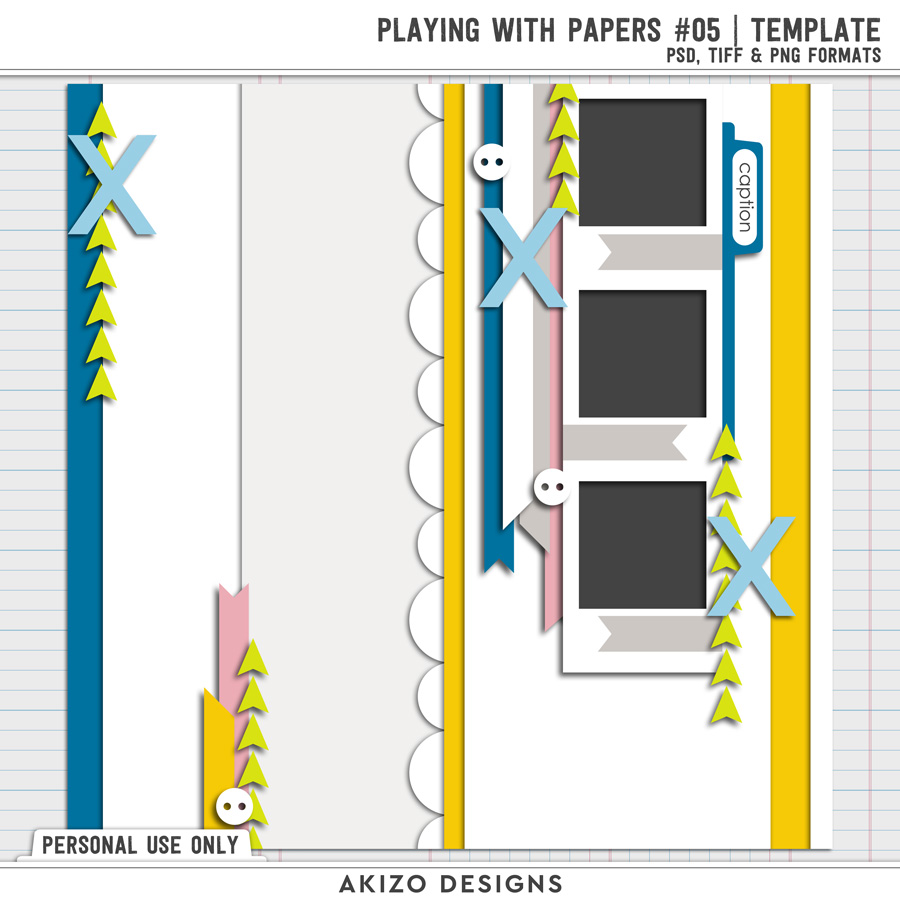 Freebie Template - Playing With Papers 5