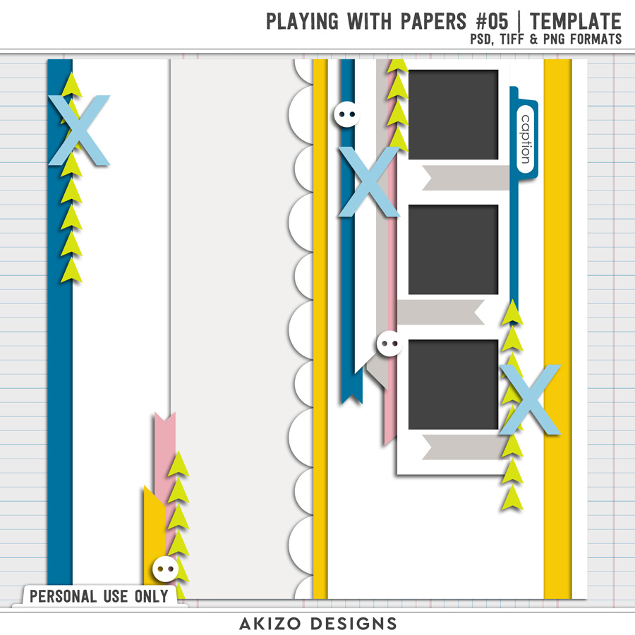 Playing With Papers 05 | Template (Freebie)