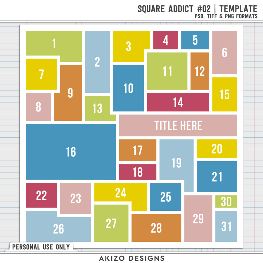 Square Addict 02 | Template (Freebie)