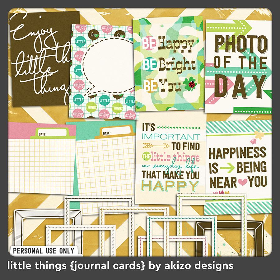 Freebie - Little Things Journal Card
