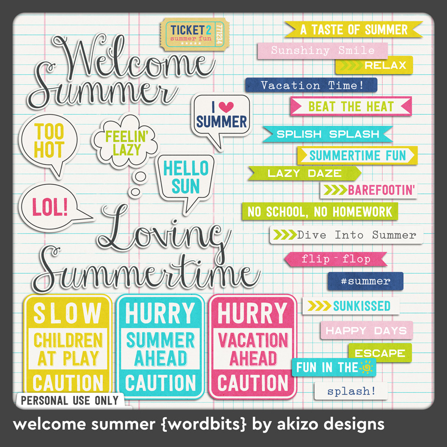 Welcome Summer Wordbits