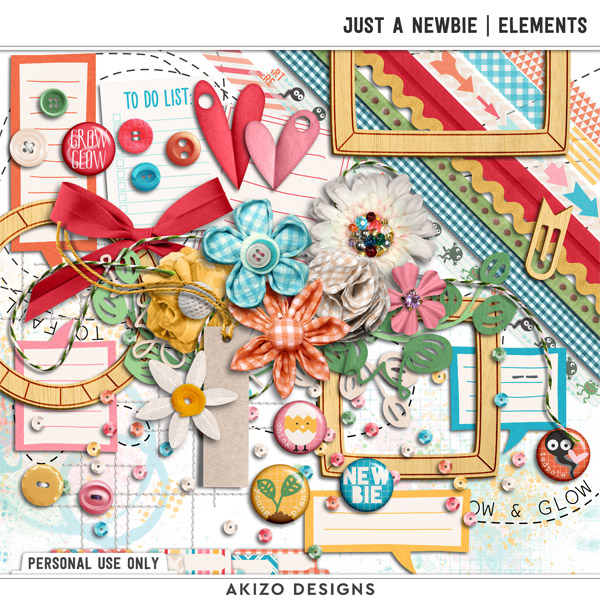 Just A Newbie by Akizo Designs | Digital Scrapbooking 