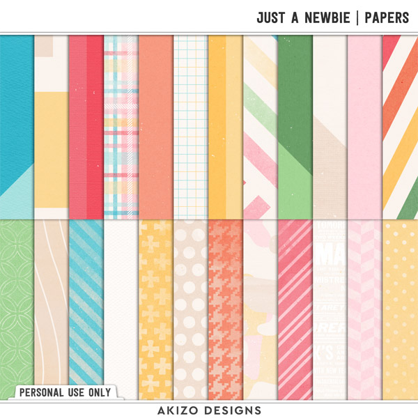 Just A Newbie by Akizo Designs | Digital Scrapbooking 
