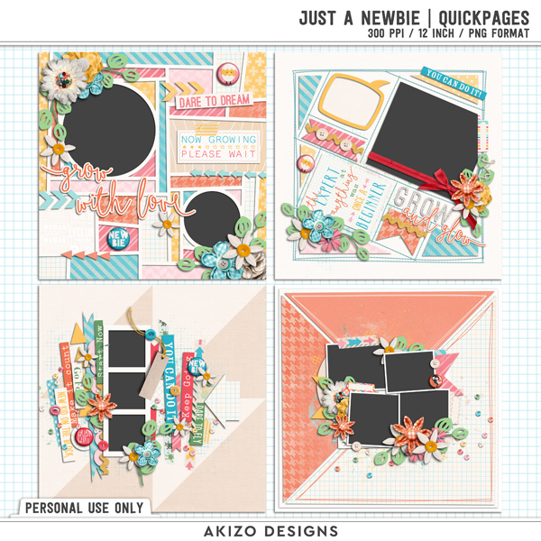 Just A Newbie | Quickpages by Akizo Designs