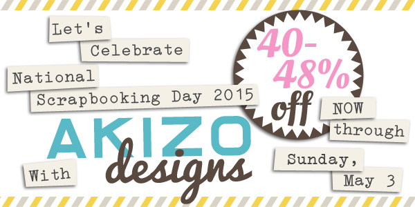 NSD 2015 Sale | Akizo Designs | Digital Scrapbooking