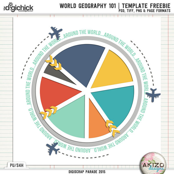 World Geography 101 | Template Freeble by Akizo Designs