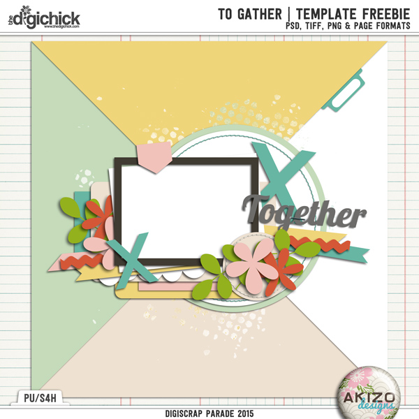 To Gather | Template Freeble by Akizo Designs