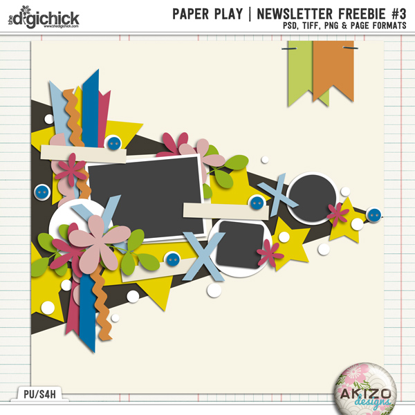 PaperPlay NewsLetter Freebie 03 by Akizo Designs