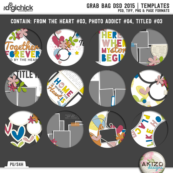 Grab Bag DSD 2015 | Templates by Akizo Designs