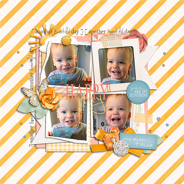 Layout Sample of Torn Paper Play 02 | Templates