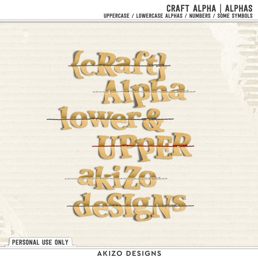 Craft Alpha by Akizo Designs