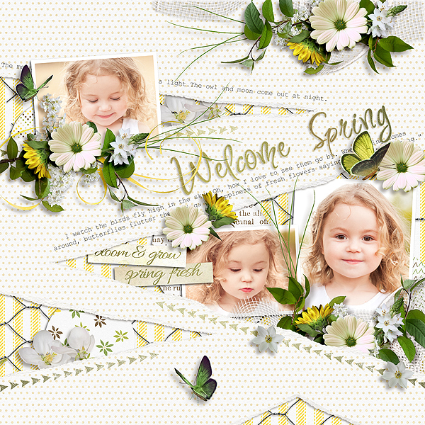 Layout Sample of Torn Paper Play 03 | Templates