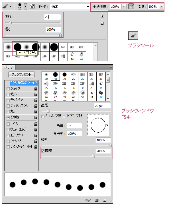 ブラシウィンドウ