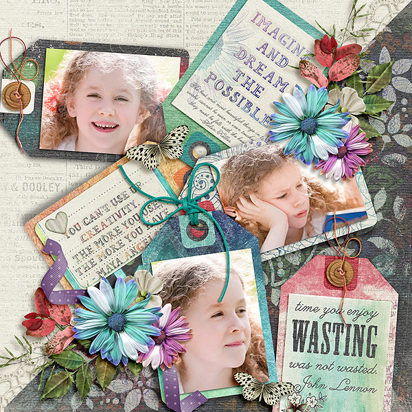 Layout Sample of Playing With Journal Cards 03 | Templates