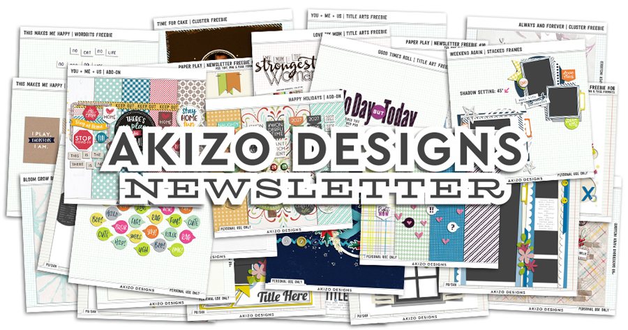 Subscribe Akizo Designs Newsletter