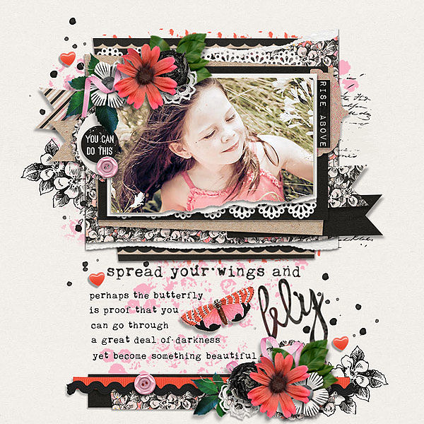 Layout Sample of Torn Paper Play 04 | Templates