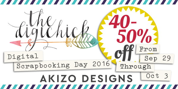 Digital Scrapbooking Day Sale | Akizo Designs
