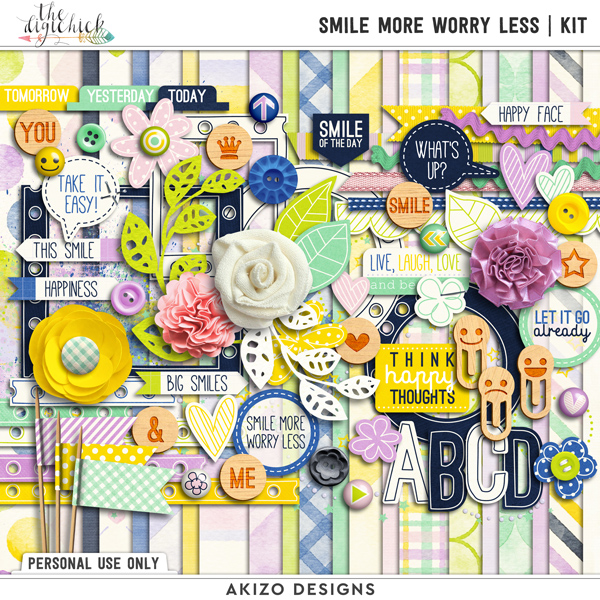 Smile More Worry Less | Collection by Akizo Designs