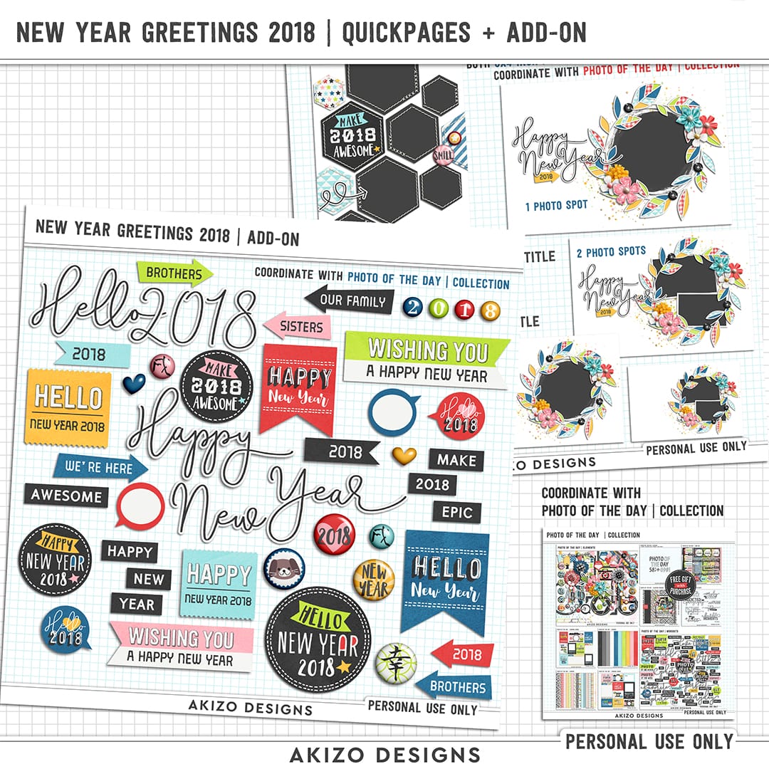New Year Greetings 2018 | Quickpages + Add-on