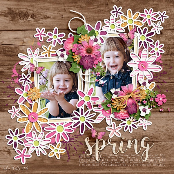 Layout Sample of Spring Leaves 03 | Templates