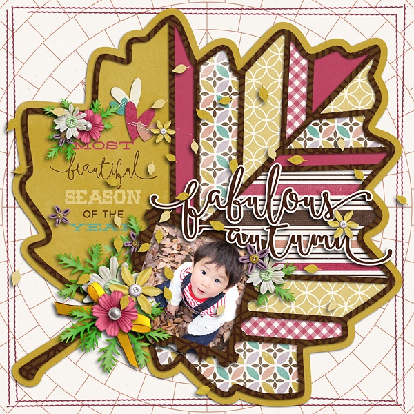 Layout Sample of Autumn Leaves 03 | Templates