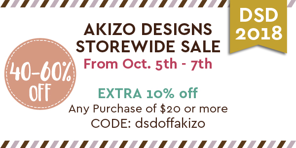 DSD 2018 Sale | Akizo Designs | Digital Scrapbooking