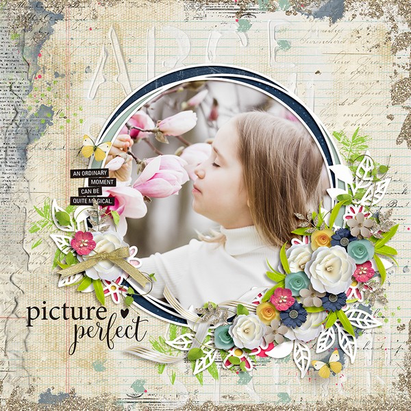 Layout Sample of Spring Leaves 04 | Templates