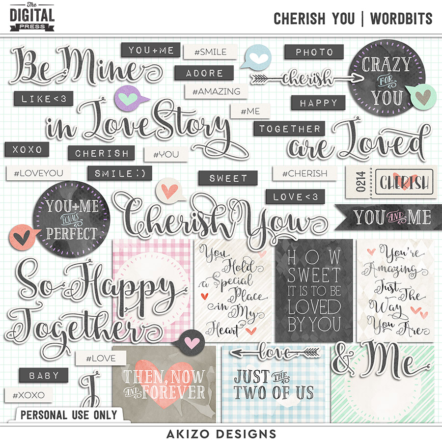 Cherish You | Wordbits by Akizo Designs