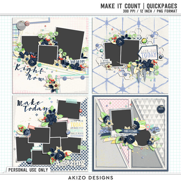 Make It Count | Quickpages by Akizo Designs