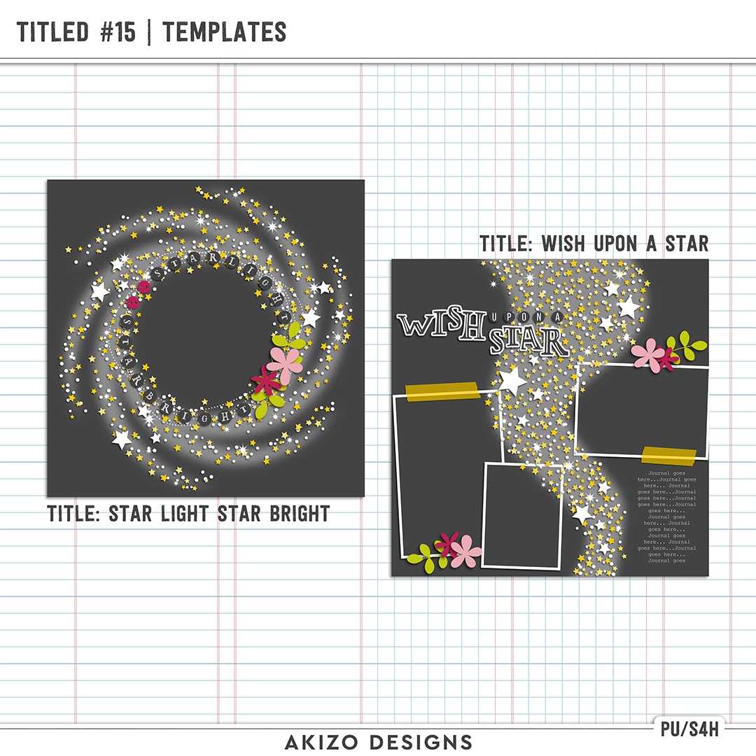 Milky Way Galaxy - Titled 15 | Templates by Akizo Designs | Digital Scrapbooking