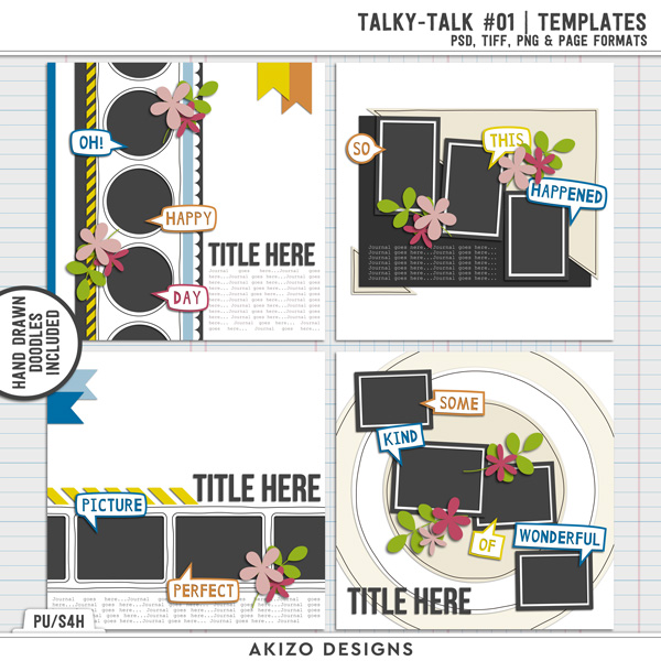 Talky Talk 01 | Templates by Akizo Designs