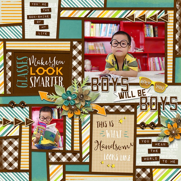 Layout Sample of Crazy Squares 09 | Templates