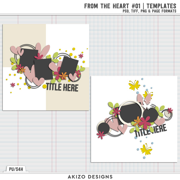 From The Heart 01 | Templates by Akizo Designs
