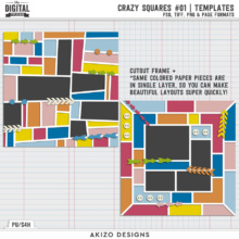 New Templates - Crazy Squares 01