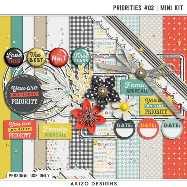 Priorities 02 | Mini Kit by Akizo Designs