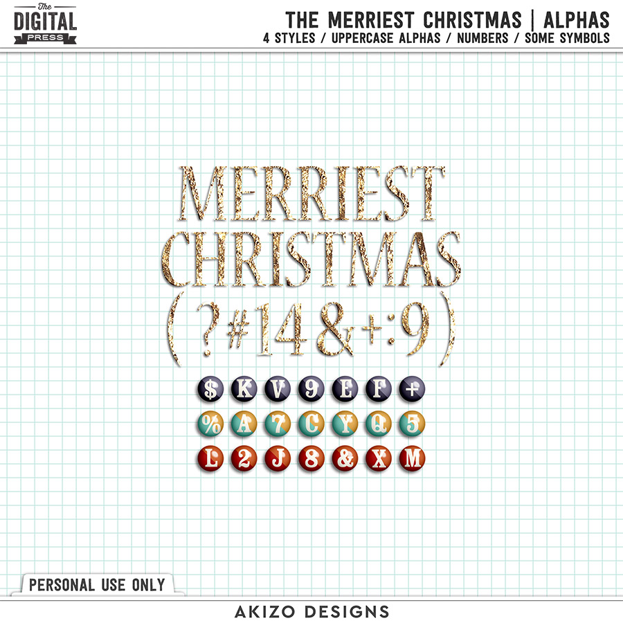 The Merriest Christmas | Elements by Akizo Designs