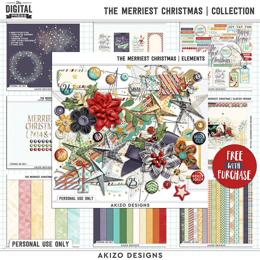 The Merriest Christmas | Collection by Akizo Designs