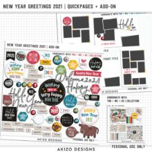 New Year Greetings 2021 | Quickpages + Add-on