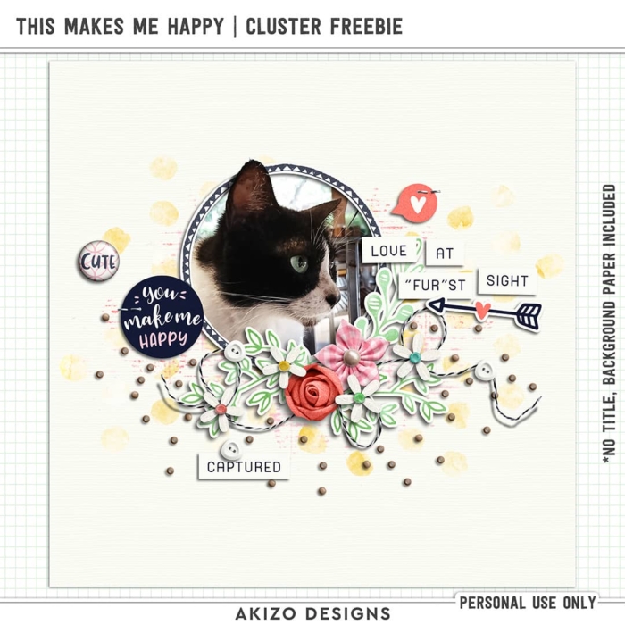 This Makes Me Happy | Cluster Freebie