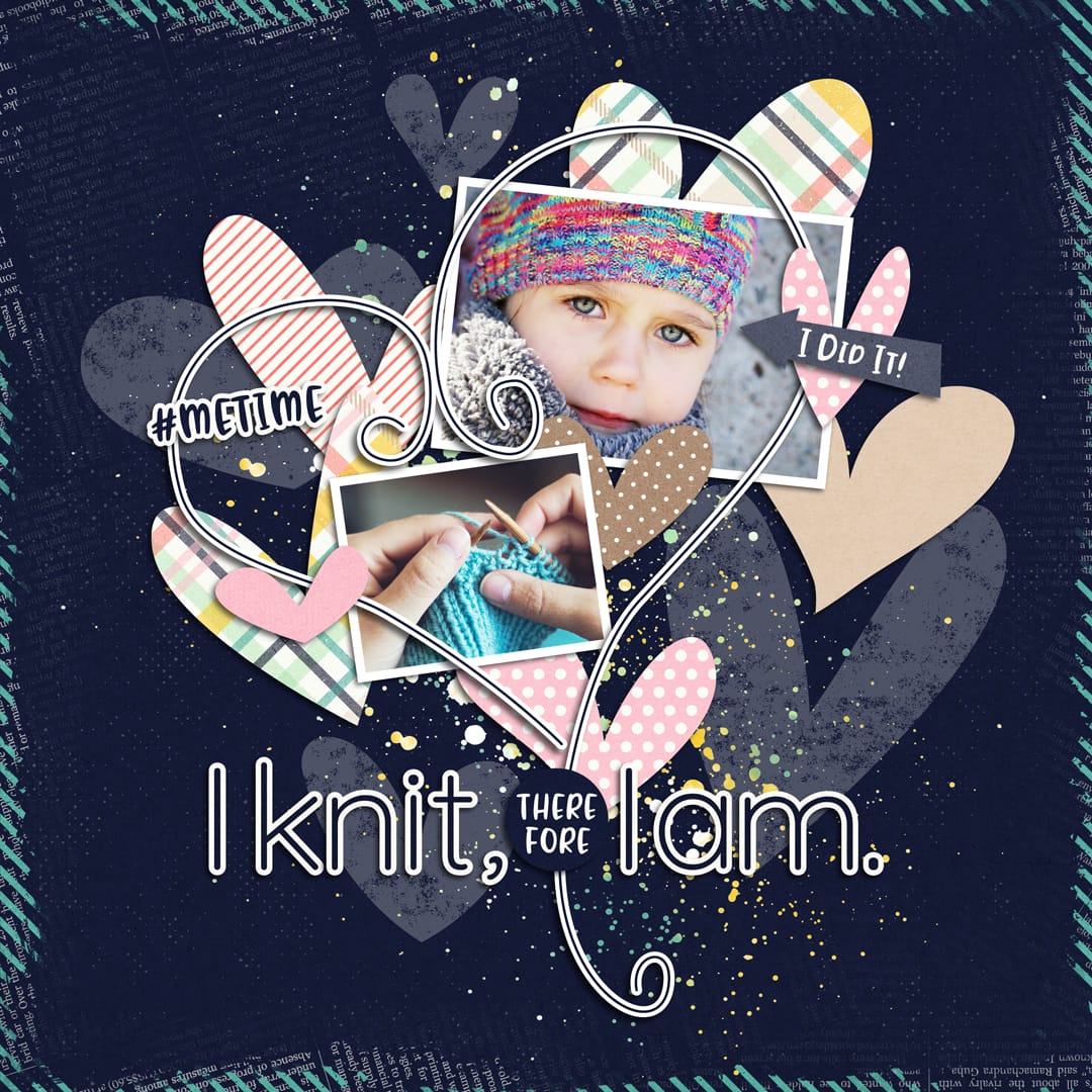 Layout Sample of From The Heart 03 | Templates | Digital Scrapbooking