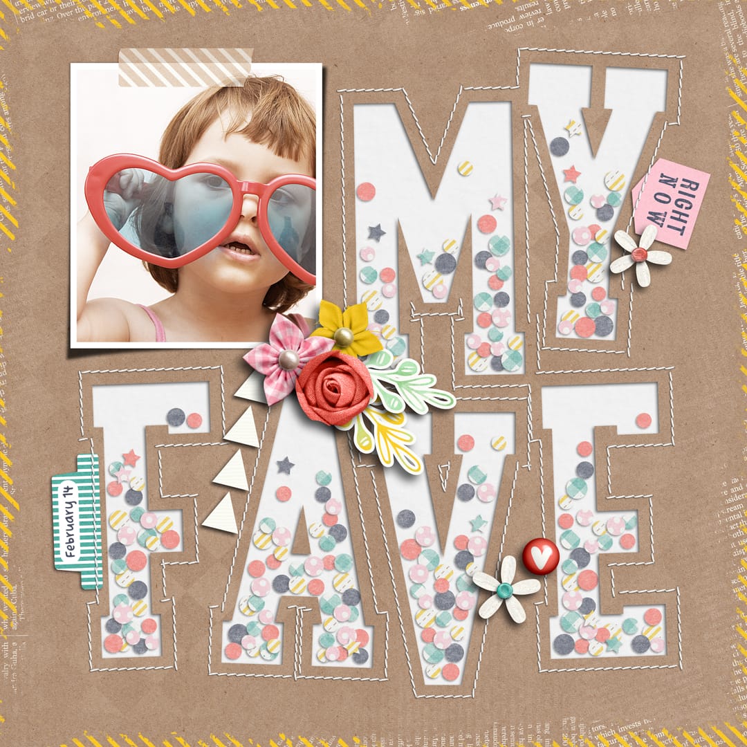 Layout Sample of Playing With Confetti 04 | Templates