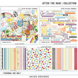 After The Rain | Collection by Akizo Designs | Digital Scrapbooking