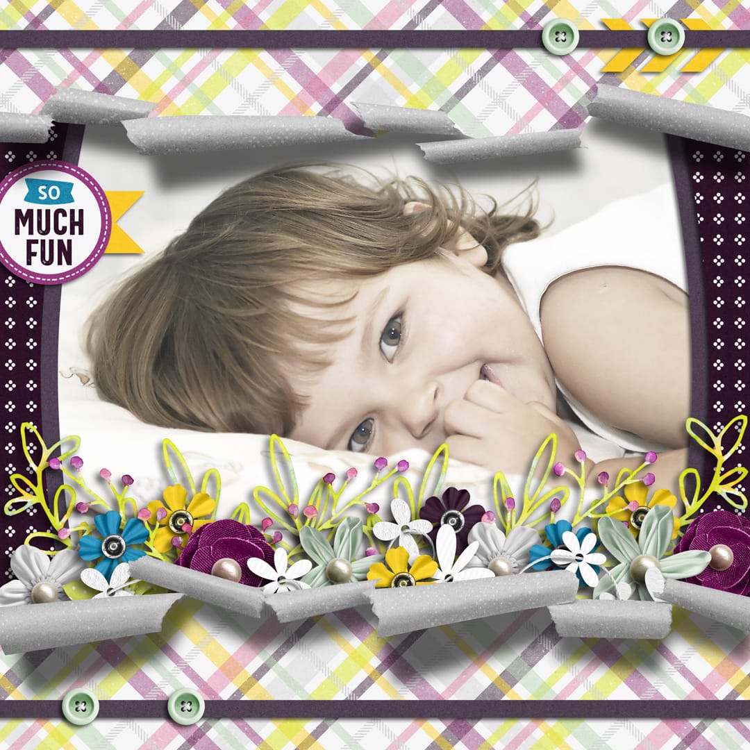 Layout Sample of Torn Paper Play 08 | Templates