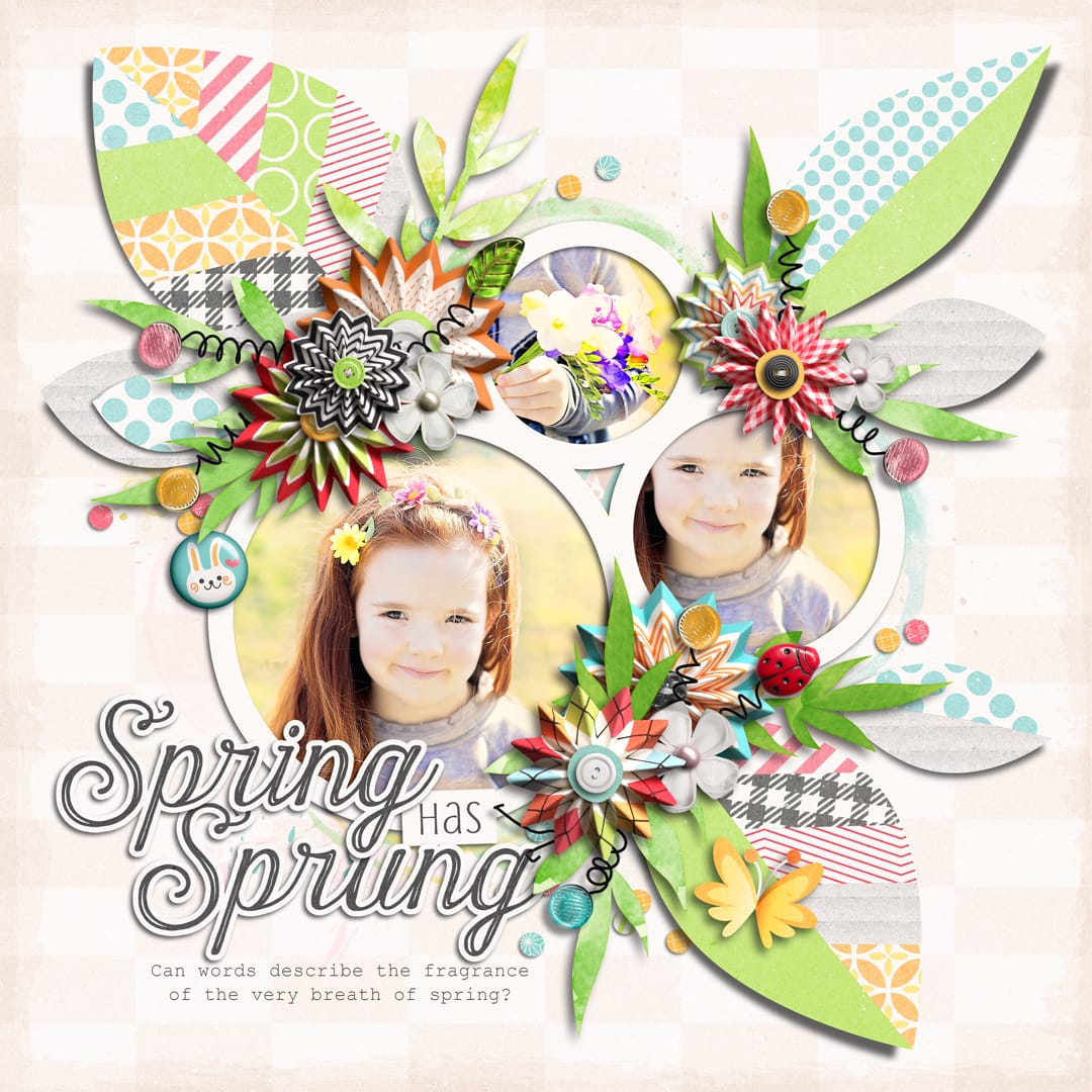Layout Sample of Spring Has Sprung | Quickpages