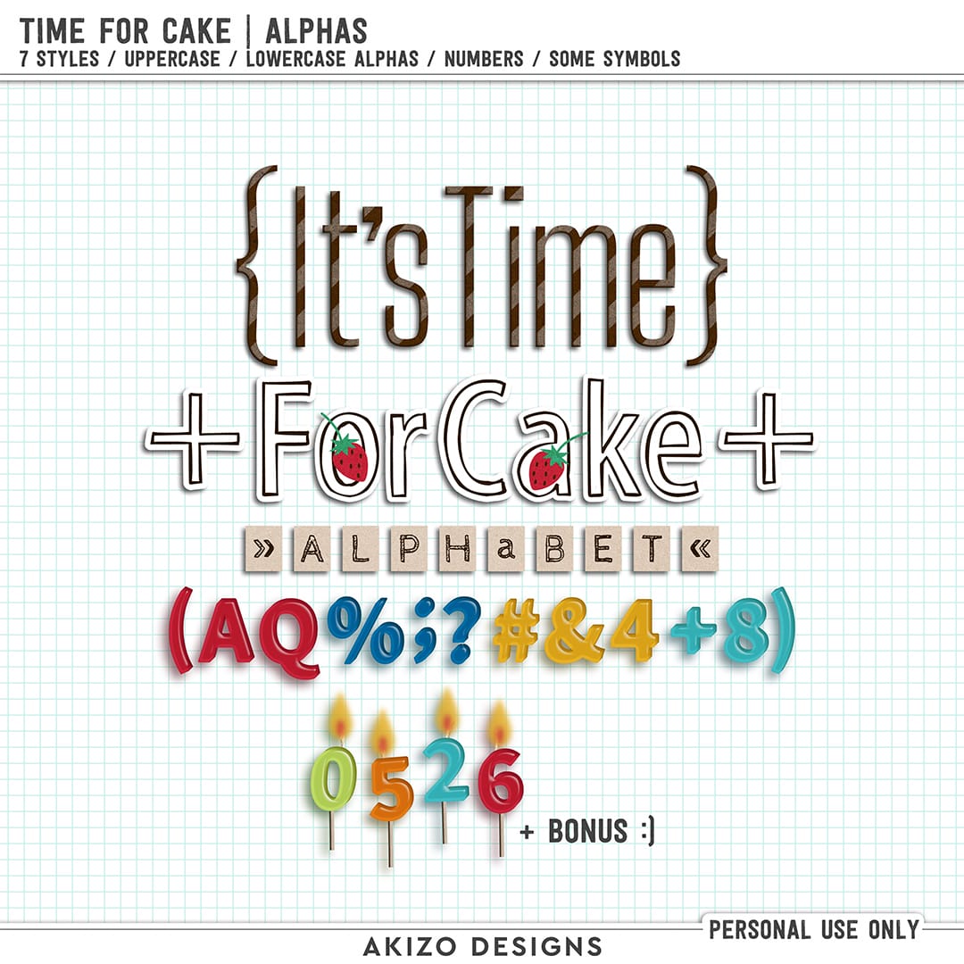 Time For Cake | Alphas by Akizo Designs
