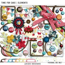 $1 Sale - Time For Cake | Elements - Papers