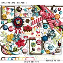 $1 Sale - Time For Cake | Elements - Papers Time For Cake | Elements