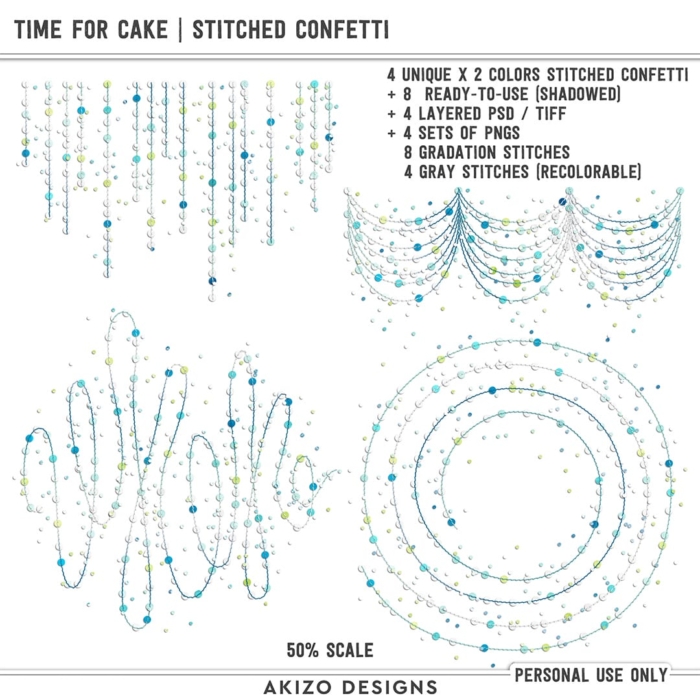 Time For Cake | Stitched Confetti