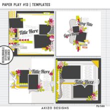 Paper Play 13 | Templates